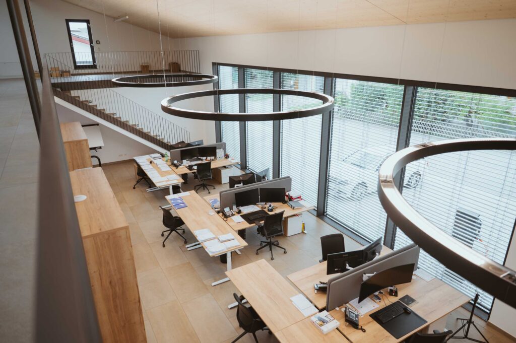 Büro von oben